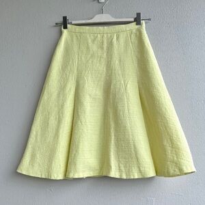 CLUB MONACO | Pastel Yellow A-line Skirt